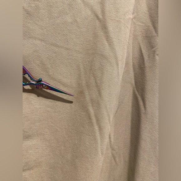 L.L. Bean Mens Size 32X30 Cotton Khaki Flannel Lined Chino Pants Zip Pocket - Picture 6 of 14